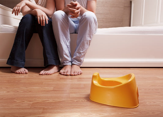 Parents frustrated with potty training regression