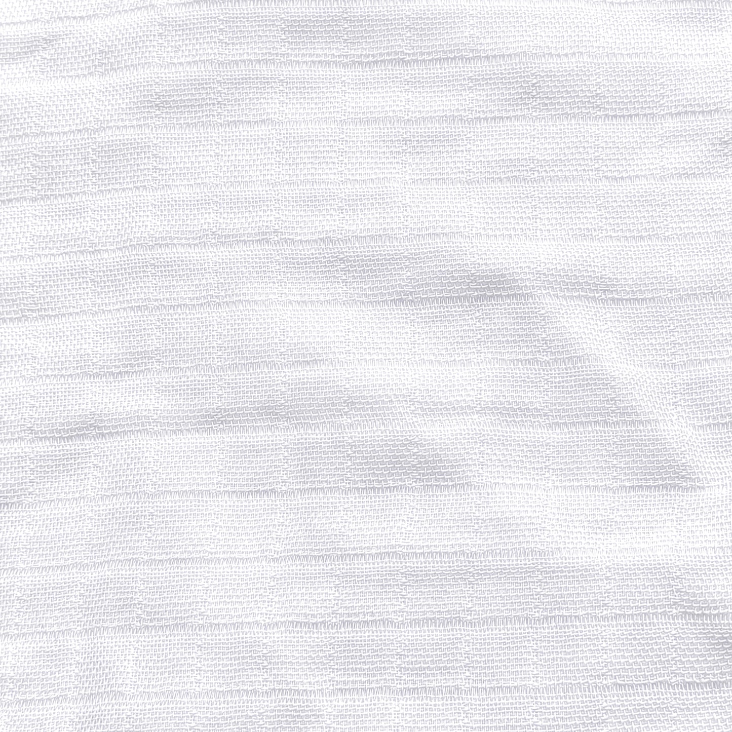 Close-up of Newton Baby Breathable, Organic Cotton Sheets (2-pack) in white muslin, featuring a subtle horizontal linear texture and soft, lightweight look.