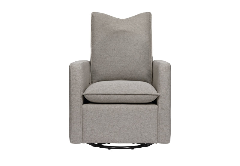 Gray nursery chair on a white background.