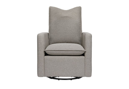 Gray nursery chair on a white background.