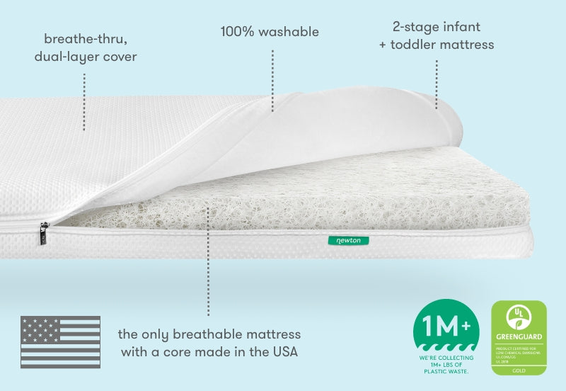 Safe & Breathable Crib Mattress Newton Baby