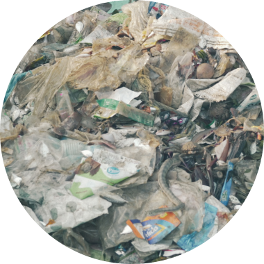 A picture of trash pile