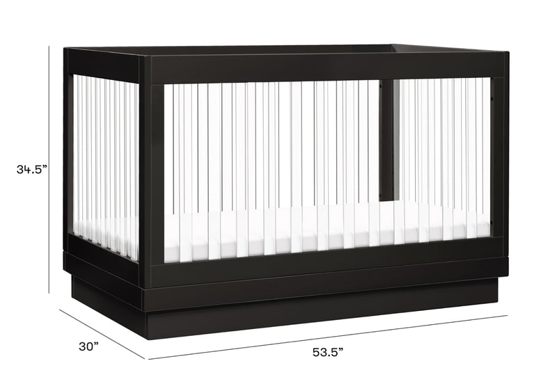 Harlow Acrylic Convertible Crib  Harlow Acrylic Convertible Crib