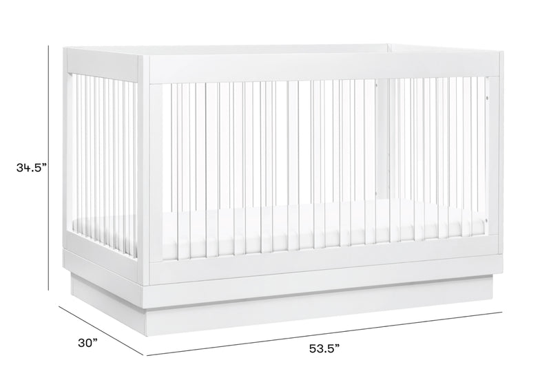 Harlow Acrylic Convertible Crib  Harlow Acrylic Convertible Crib