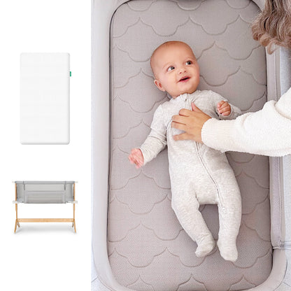 Bassinet & Bedside Sleeper plus Essential Crib Mattress