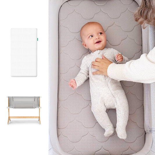 Bassinet & Bedside Sleeper plus Essential Crib Mattress