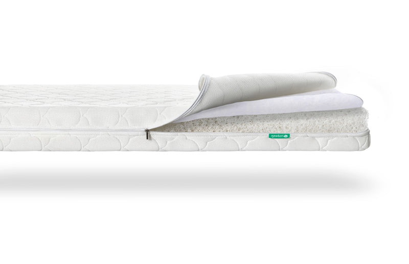 4 inch Size Memory Foam Crib Mattress & Toddler Bed Mattress, Fits Standard  Full Size (52x 28), White